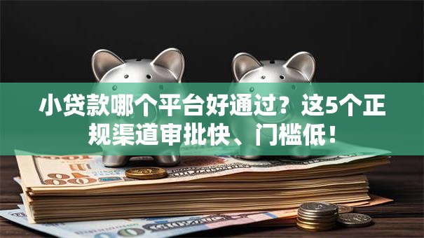 小贷款哪个平台好通过？这5个正规渠道审批快、门槛低！