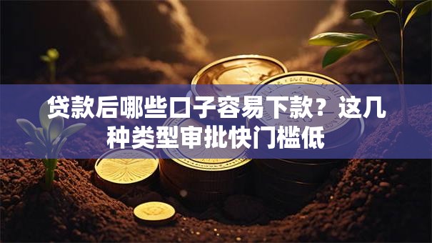 贷款后哪些口子容易下款？这几种类型审批快门槛低