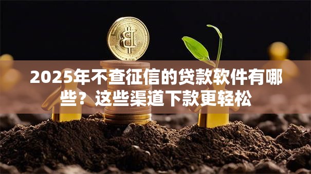 2025年不查征信的贷款软件有哪些？这些渠道下款更轻松