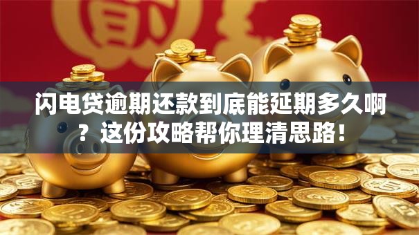 闪电贷逾期还款到底能延期多久啊？这份攻略帮你理清思路！