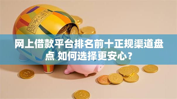 网上借款平台排名前十正规渠道盘点 如何选择更安心? 网上借款平台排名前十正规渠道盘点 如何选择更安心?