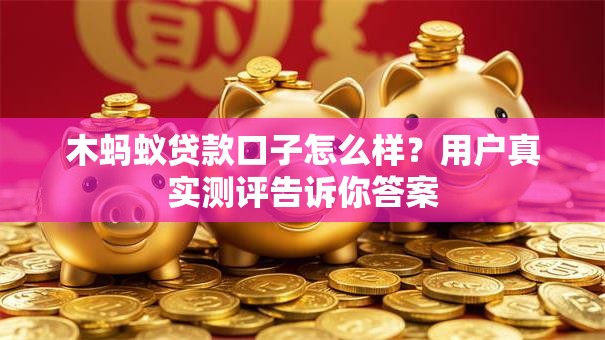 木蚂蚁贷款口子怎么样？用户真实测评告诉你答案
