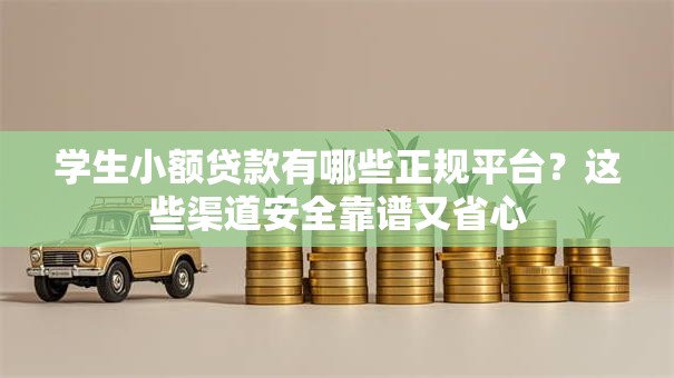 学生小额贷款有哪些正规平台？这些渠道安全靠谱又省心