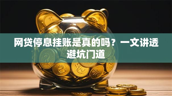 网贷停息挂账是真的吗？一文讲透避坑门道