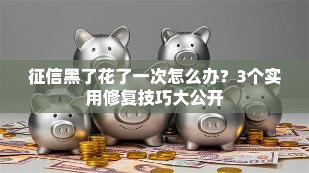 征信黑了花了一次怎么办？3个实用修复技巧大公开