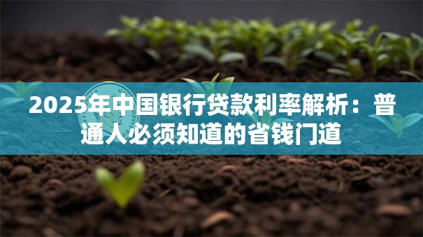 2025年中国银行贷款利率解析：普通人必须知道的省钱门道