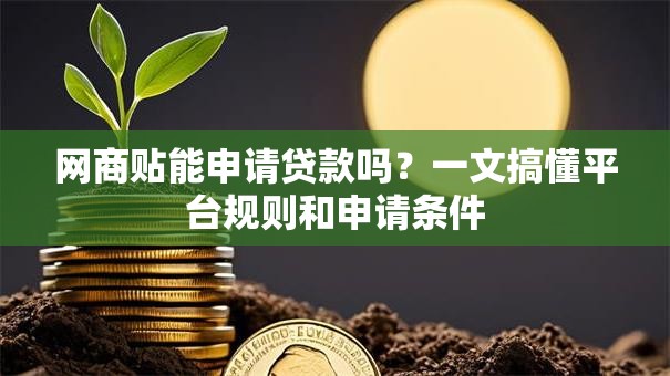 网商贴能申请贷款吗？一文搞懂平台规则和申请条件