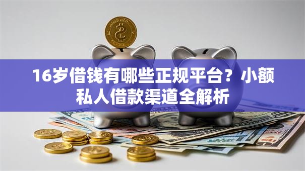 16岁借钱有哪些正规平台？小额私人借款渠道全解析