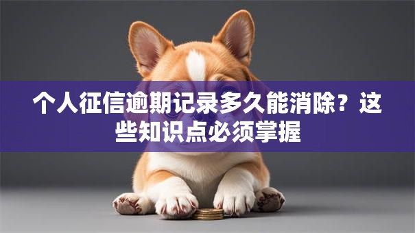 个人征信逾期记录多久能消除？这些知识点必须掌握