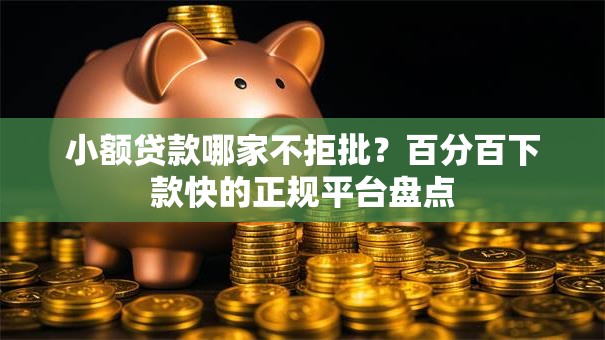 小额贷款哪家不拒批？百分百下款快的正规平台盘点