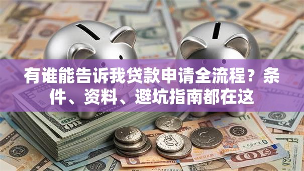 有谁能告诉我贷款申请全流程？条件、资料、避坑指南都在这