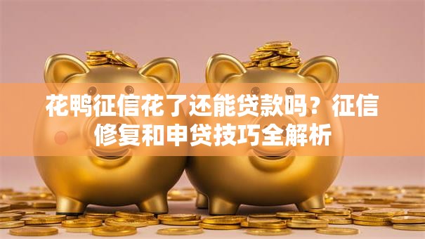 花鸭征信花了还能贷款吗？征信修复和申贷技巧全解析