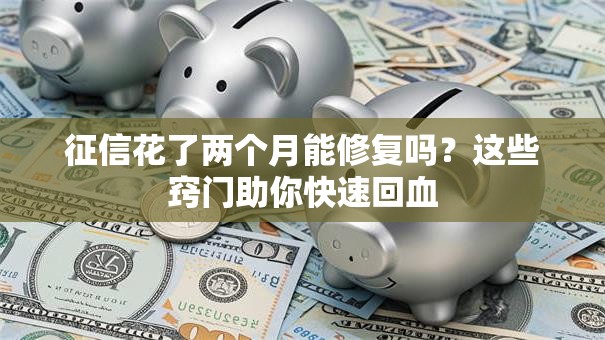 征信花了两个月能修复吗？这些窍门助你快速回血