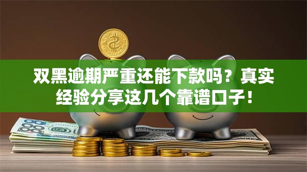 双黑逾期严重还能下款吗？真实经验分享这几个靠谱口子！