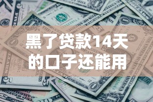 黑了贷款14天的口子还能用吗？真实申请经验深度揭秘