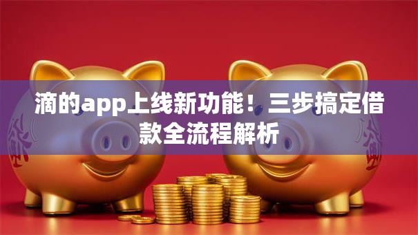 滴的app上线新功能！三步搞定借款全流程解析