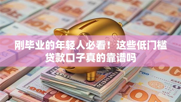 刚毕业的年轻人必看！这些低门槛贷款口子真的靠谱吗