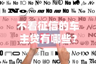 不看征信的车主贷有哪些？真实解析避坑指南