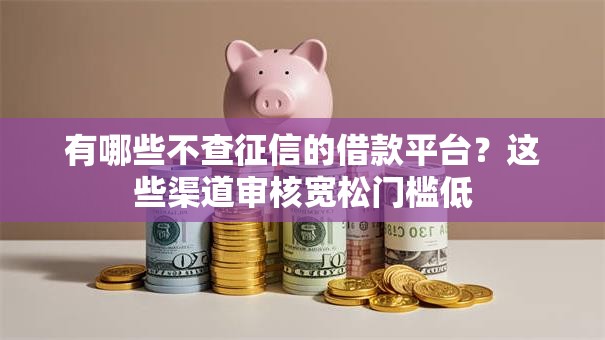 有哪些不查征信的借款平台？这些渠道审核宽松门槛低