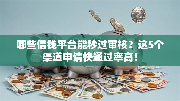 哪些借钱平台能秒过审核？这5个渠道申请快通过率高！