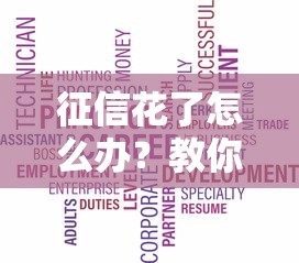 征信花了怎么办？教你四招成功申请40万贷款技巧！