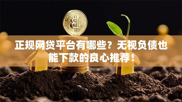 正规网贷平台有哪些？无视负债也能下款的良心推荐！