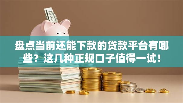 盘点当前还能下款的贷款平台有哪些？这几种正规口子值得一试！