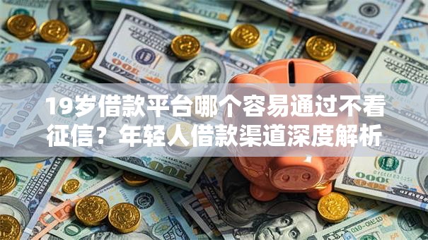 19岁借款平台哪个容易通过不看征信？年轻人借款渠道深度解析