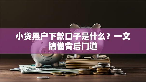 小贷黑户下款口子是什么？一文搞懂背后门道