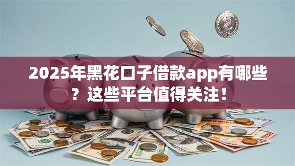 2025年黑花口子借款app有哪些？这些平台值得关注！