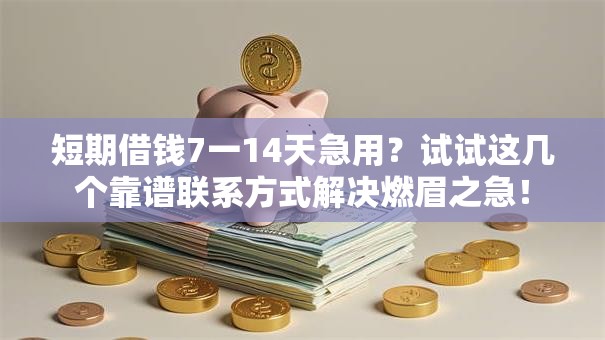 短期借钱7一14天急用？试试这几个靠谱联系方式解决燃眉之急！