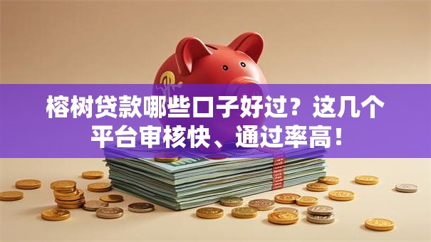 榕树贷款哪些口子好过？这几个平台审核快、通过率高！