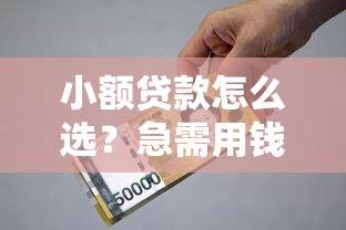 小额贷款怎么选？急需用钱必知的避坑指南