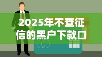 2025年不查征信的黑户下款口子解析，这些渠道真的靠谱吗？