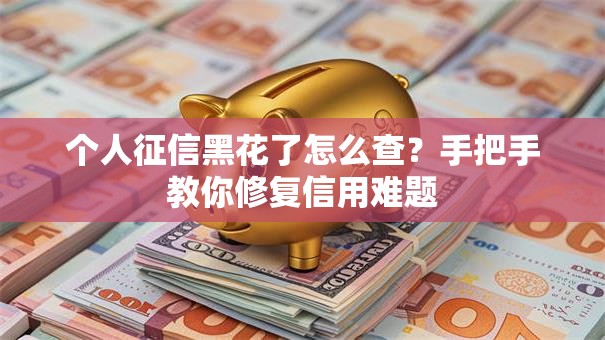 个人征信黑花了怎么查？手把手教你修复信用难题