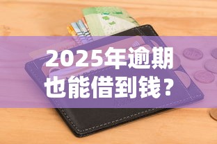 2025年逾期也能借到钱？这10个平台审核宽松、下款快！