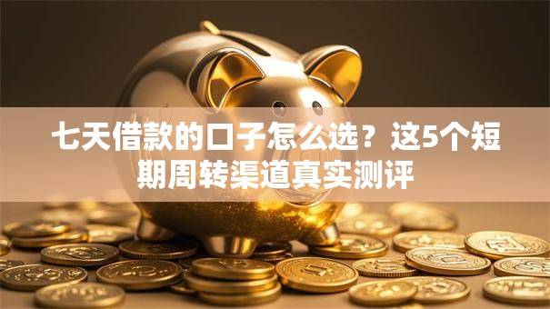 七天借款的口子怎么选？这5个短期周转渠道真实测评