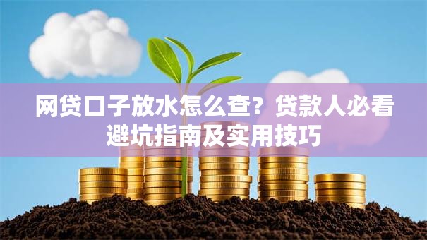 网贷口子放水怎么查？贷款人必看避坑指南及实用技巧