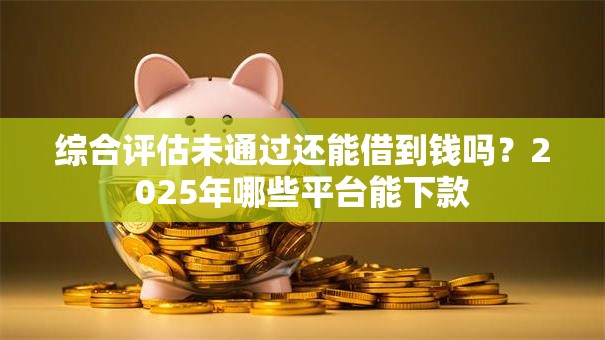 综合评估未通过还能借到钱吗？2025年哪些平台能下款
