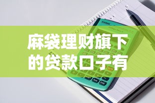 麻袋理财旗下的贷款口子有哪些？实测解析这5款产品的优缺点