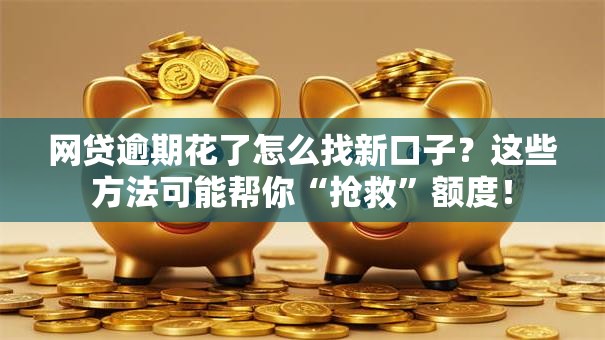 网贷逾期花了怎么找新口子？这些方法可能帮你“抢救”额度！