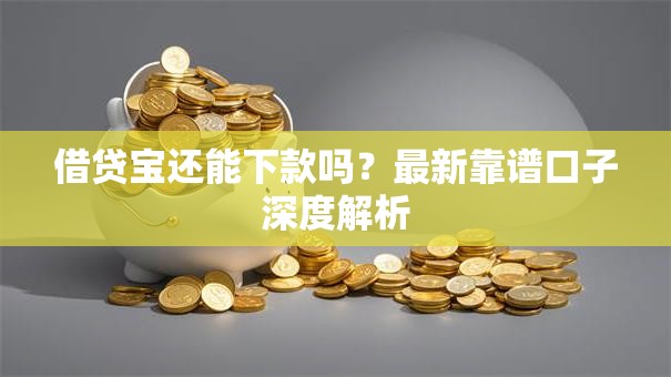 借贷宝还能下款吗？最新靠谱口子深度解析