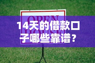 14天的借款口子哪些靠谱？实测筛选避坑指南