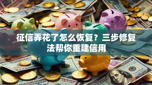征信弄花了怎么恢复？三步修复法帮你重建信用