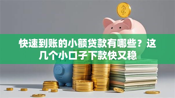 快速到账的小额贷款有哪些？这几个小口子下款快又稳