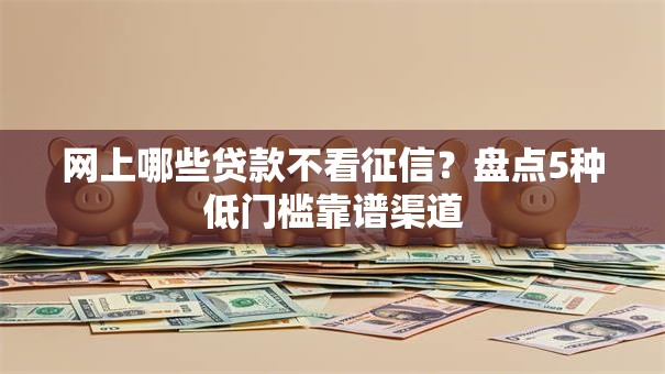 网上哪些贷款不看征信？盘点5种低门槛靠谱渠道