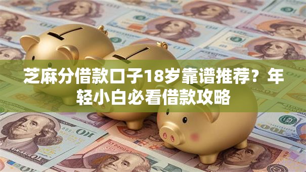 芝麻分借款口子18岁靠谱推荐？年轻小白必看借款攻略