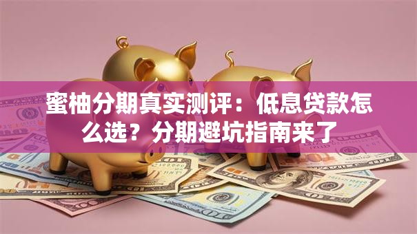蜜柚分期真实测评：低息贷款怎么选？分期避坑指南来了