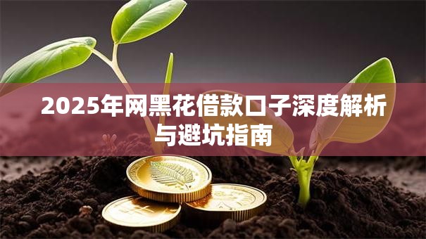 2025年网黑花借款口子深度解析与避坑指南