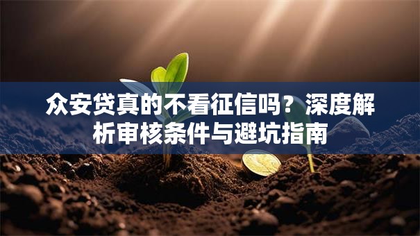 众安贷真的不看征信吗？深度解析审核条件与避坑指南